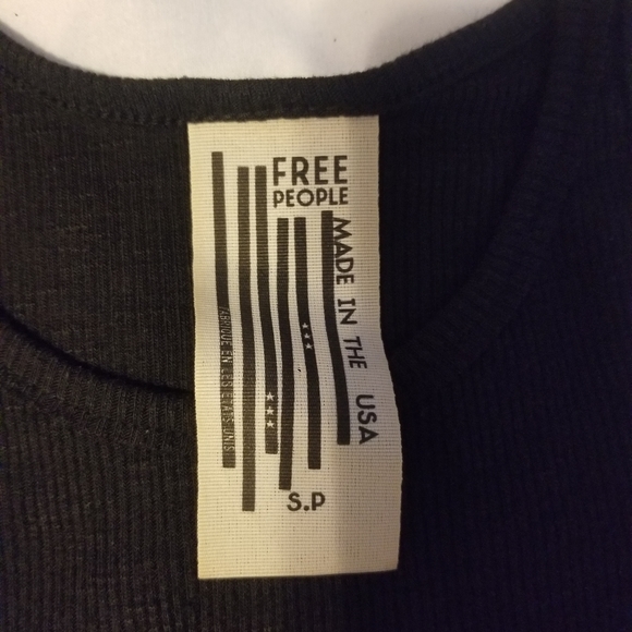 Free People Tank Top Women's Size Small Color Black - Picture 3 of 4